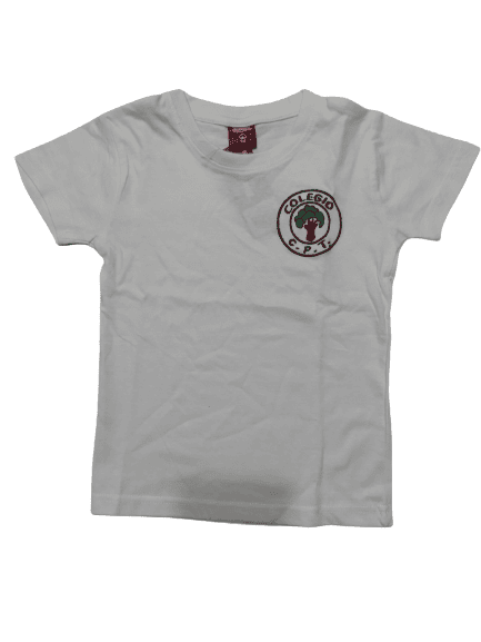 REMERA MANGA CORTA BLANCA/GRIS