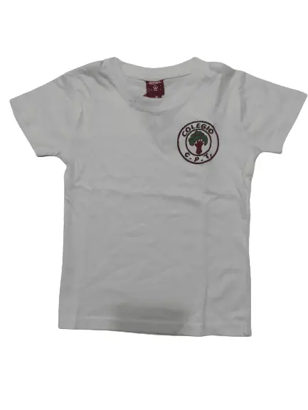 REMERA MANGA CORTA BLANCA/GRIS