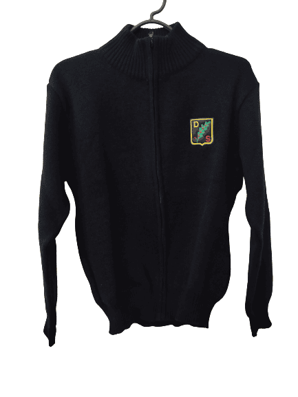 Campera de lana Negra/Roja