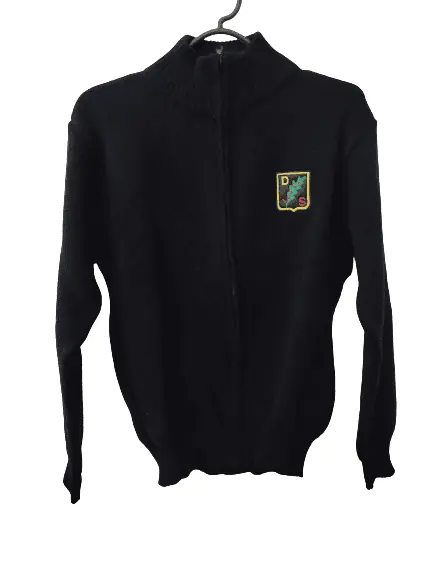 Campera de lana Negra/Roja