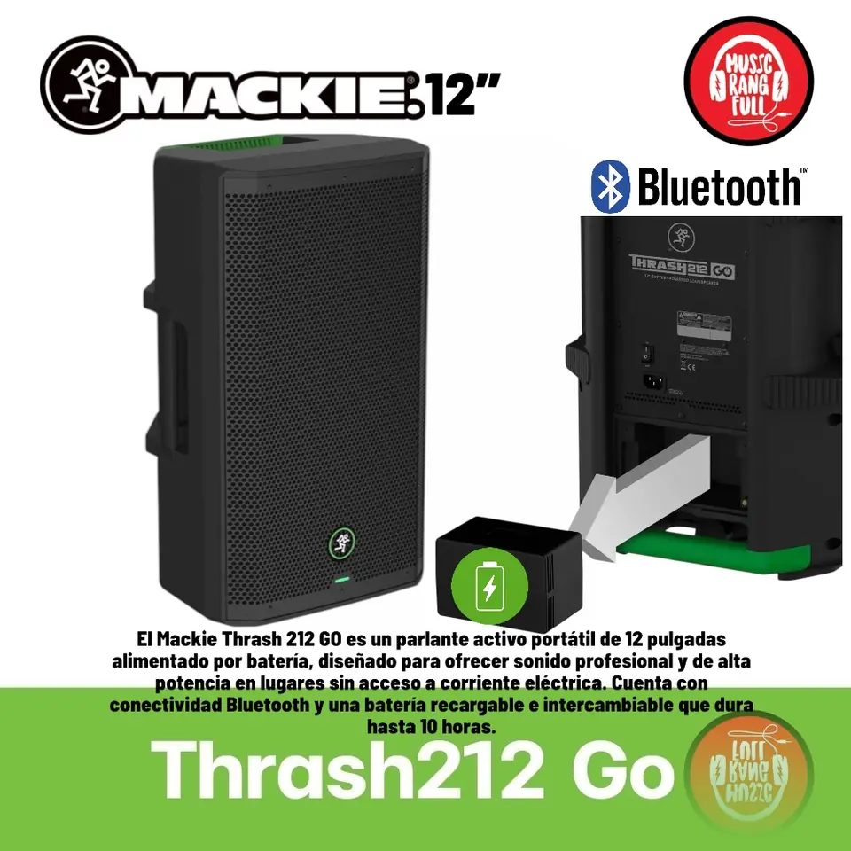 MACKIE Thrash212 GO Portátil a Batería