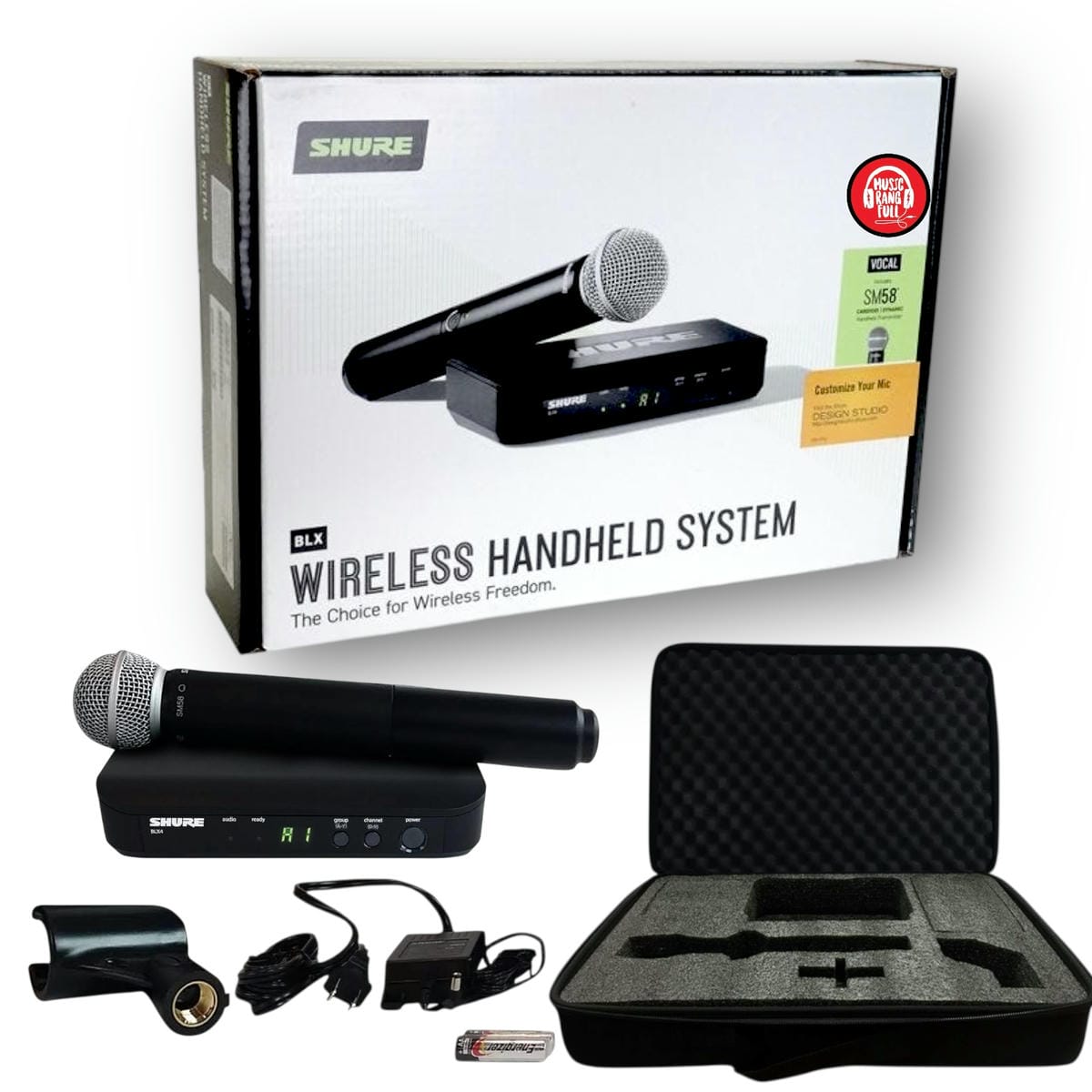 SHURE BLX24/SM58 Sistema Inalámbrico de Mano