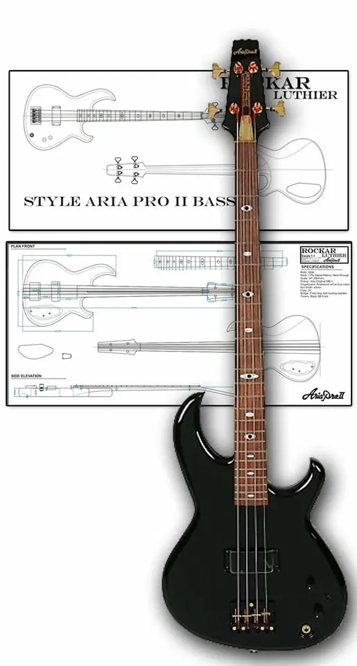 Style Aria Pro II Cliff Burton Signature Bass