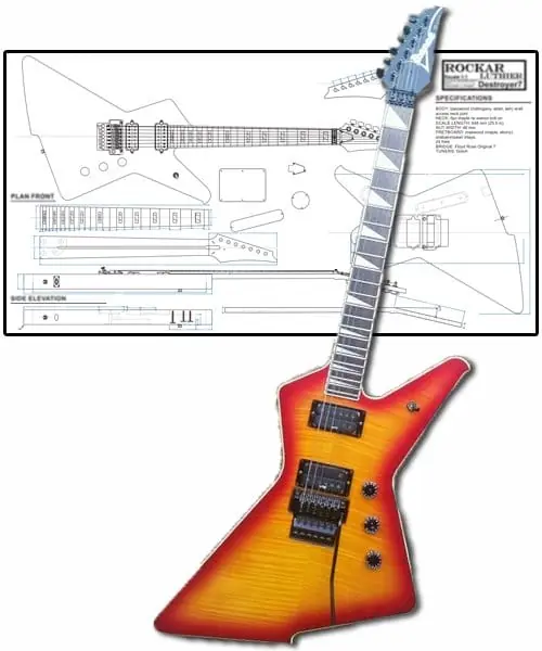 Style Ibanez destroyer DTT700 (7 Strings)