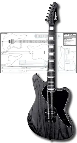 Style B. Growler baritone guitar