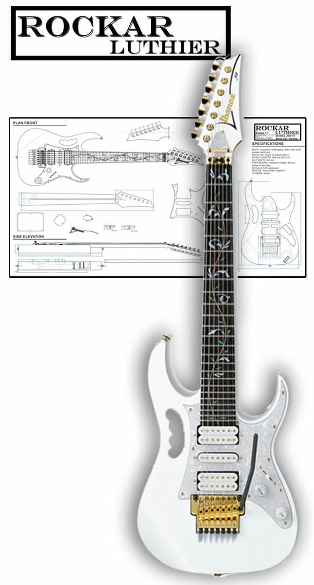 Style Ibanez Jem 7V Steve Vai (7 strings)