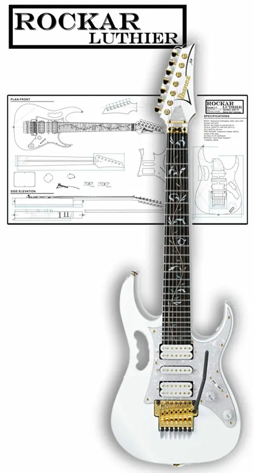 Style Ibanez Jem 7V Steve Vai (7 strings)