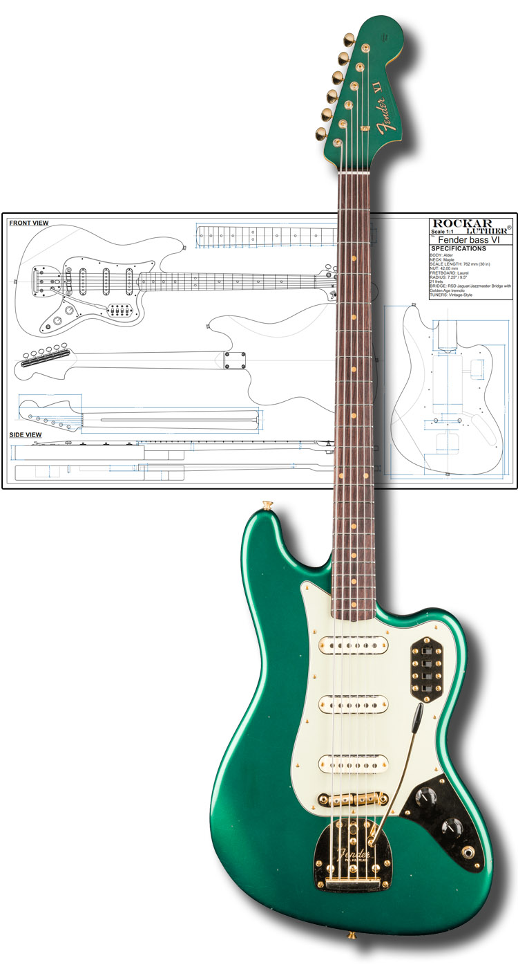 Style Fender Bass VI