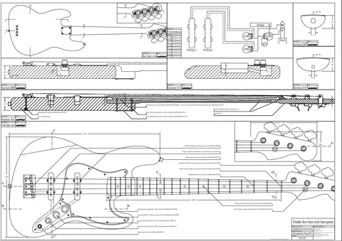 Style Fender Jazz bass