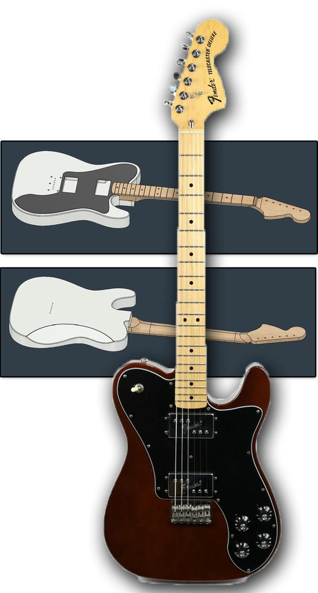 Style Telecaster deluxe 72' (STL)