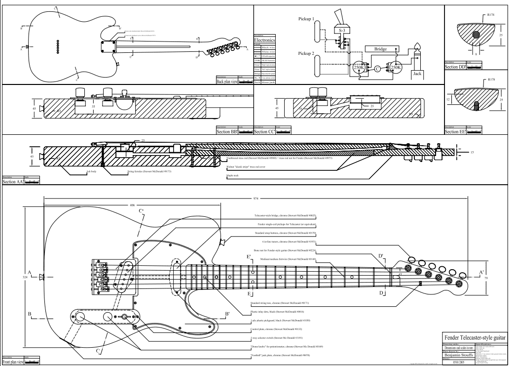 Fender Telecaster style