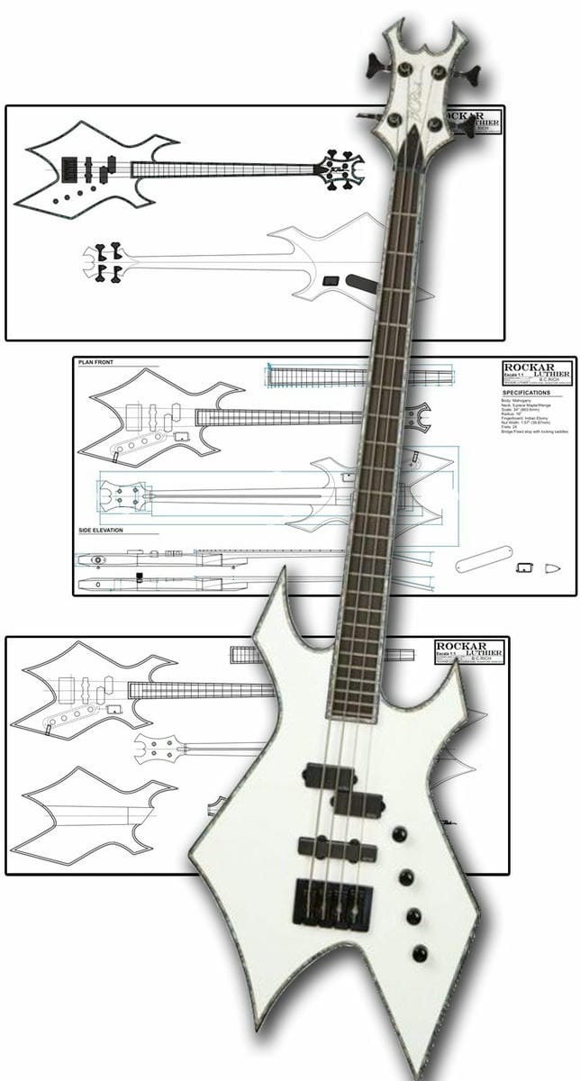 Style B.C.Rich Chris Kael Warlock Bass