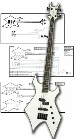 Style B.C.Rich Chris Kael Warlock Bass