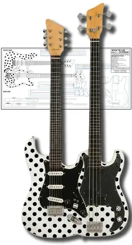 Plans/Blueprints for luthier, Style Angine de poitrine guitar