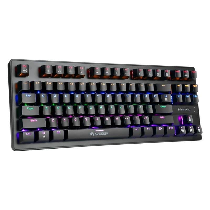 Teclado gaming mecanico compacto marvo kg901
