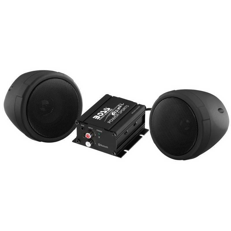 Parlante moto boss 3 mcbk400 fm 600w negro