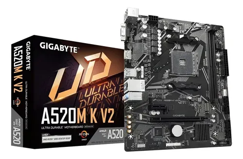 Motherboard Gigabyte A520M K V2 AM4 DDR4 Micro ATX