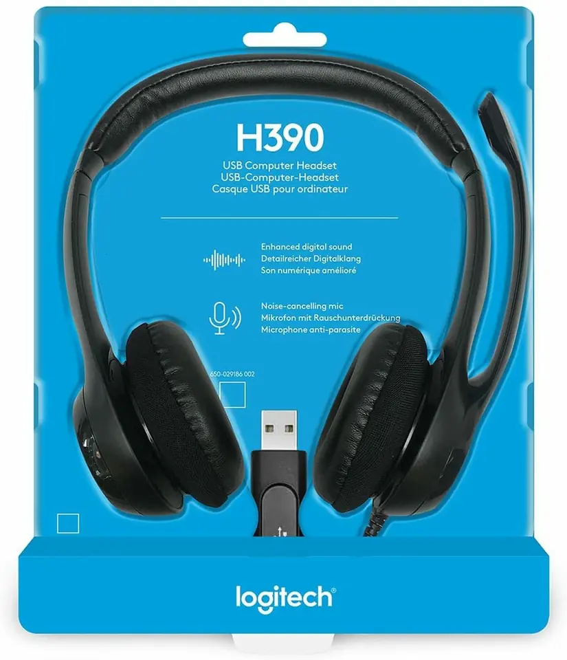 Auricular  Logitech H390 USB Negro