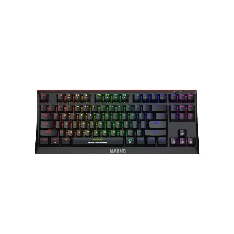 Teclado mecanico compacto marvo kg953 switch blue esp usb tipo c