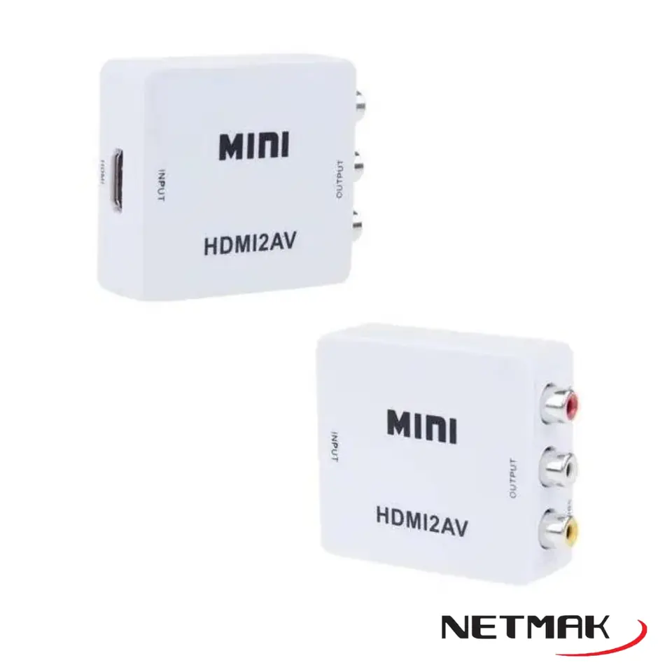 Conversor HDMI a RCA AV Netmak NM-HD4 Audio y Video