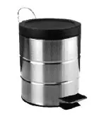 CESTO TACHO BASURA ACERO INOX 12L CON RECIPIENTE INTERNO REFORZADO