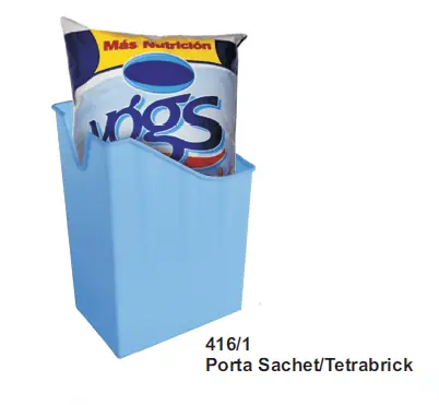 PORTASACHET PLASTICO COLORES