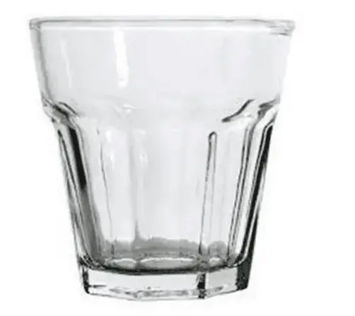 VASO VIDRIO 100 ml FACETADO SODA/JUGO