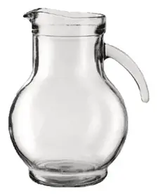 JARRA VIDRIO 1.5 L BOMBE LISA/RAYADA