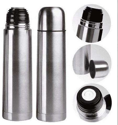 TERMO BALA ACERO INOX. 1 LITRO DOBLE CAPA TERMICA