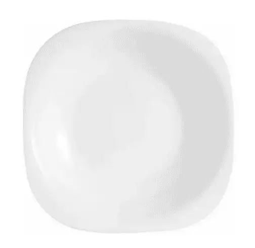 PLATO PLAYO CUADRADO VIDRIO TEMPLADO 26 CM
