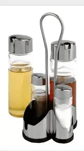 SALERO PIMENTERO SET X 4 FRASCO VIDRIO