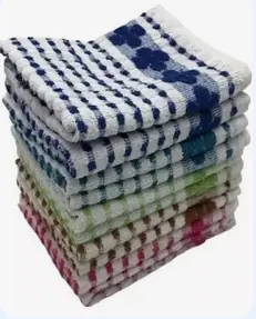 PACK X 3 REPASADORES CUADRILLE SURTIDOS COLORES