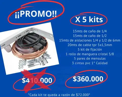 KIT X 5 DE 1/4 Y 1/2