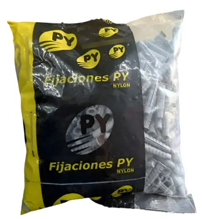 TARUGOS ESPIGA ladrillo hueco PY N°10 NYLON X 1000 unidades LOS PRECIOS NO INCLUYEN IVA
