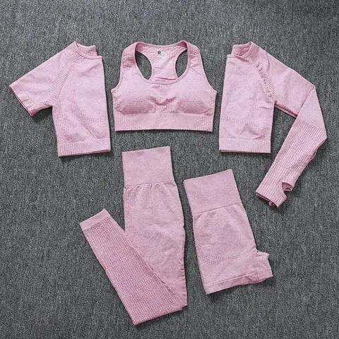ropa deportiva seamless sin costura rosa