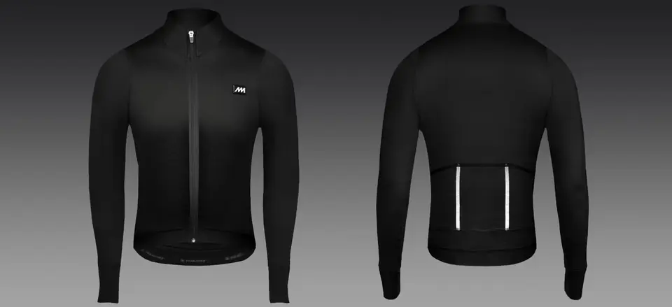 campera magenta pwr flex negra
