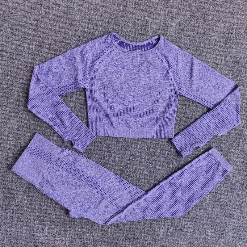 ropa deportiva seamless sin costura lila
