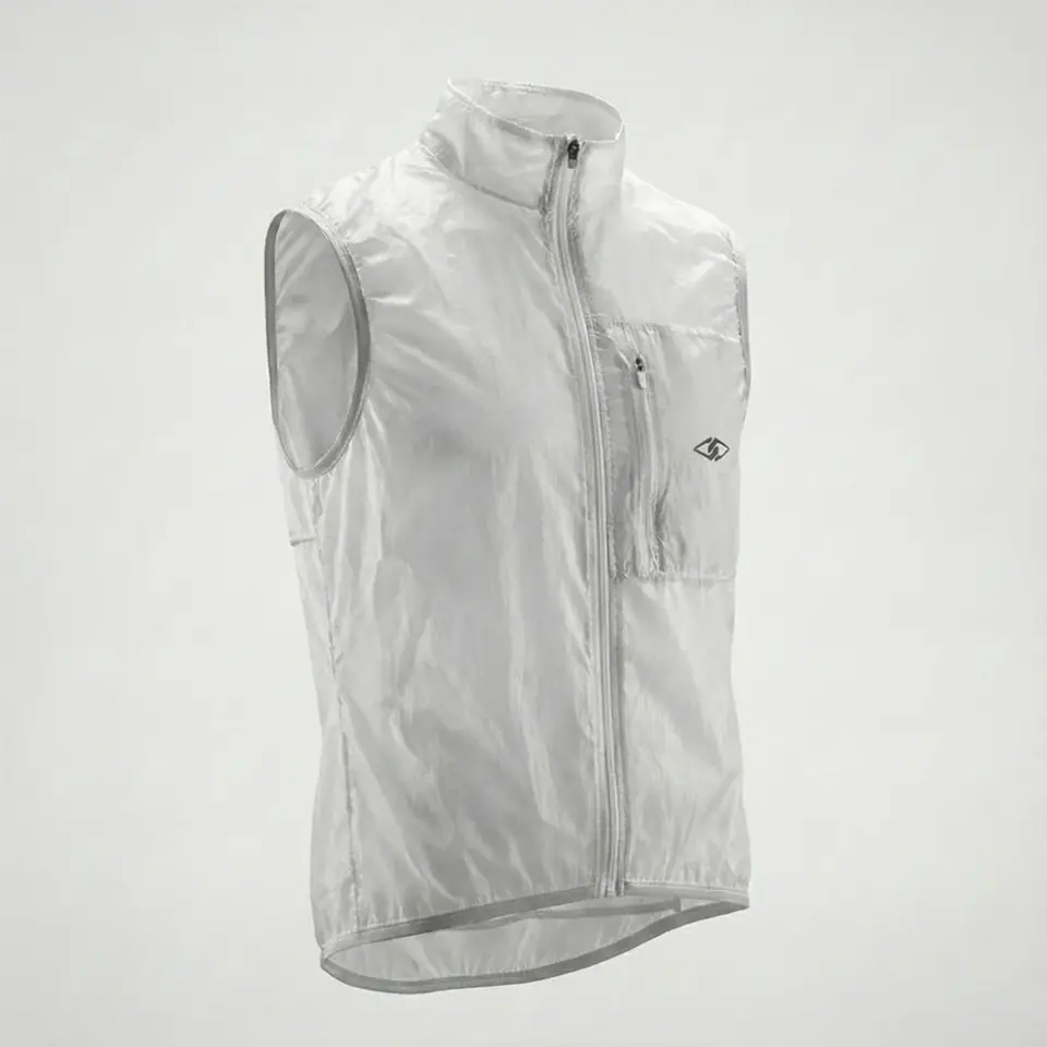 chaleco origami blanco ziroox