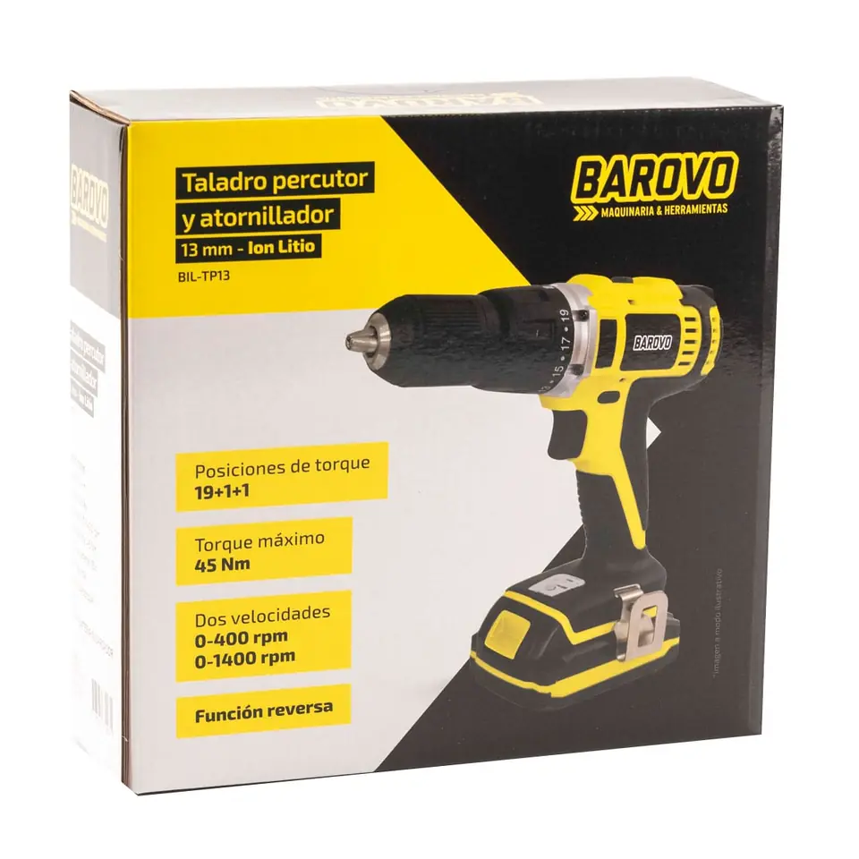 Taladro percutor 13 mm brushless - Ion litio