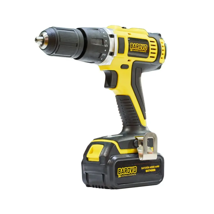 Taladro percutor y atornillador 13 mm - Ion litio - Con Batería y Cargador