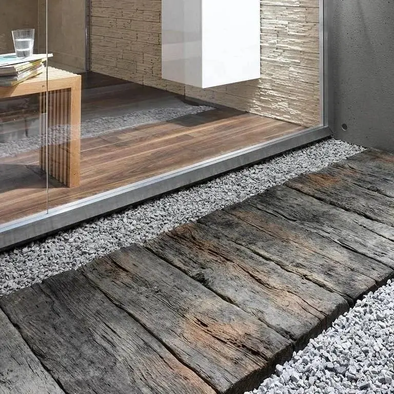 Durmiente Símil Madera 30cm x 100cm x 6cm Gris Topo