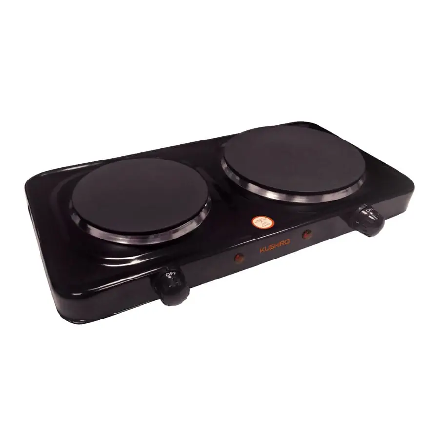 Anafe eléctrico 2 hornalla - 1500W y 1000 W