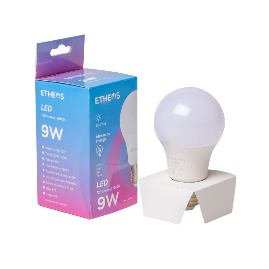 Lampara Led 9W Luz Fria