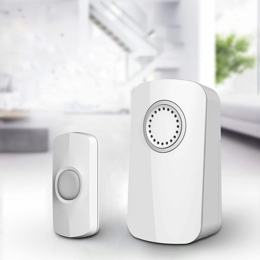 Timbre inalámbrico 100 m blanco
