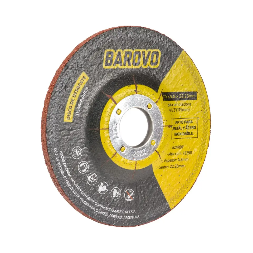 Disco de desbaste 4 1/2" espesor 4,8 mm