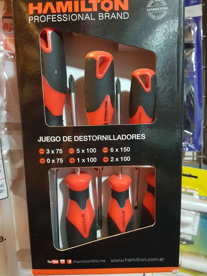 Kit 6 destornilladores