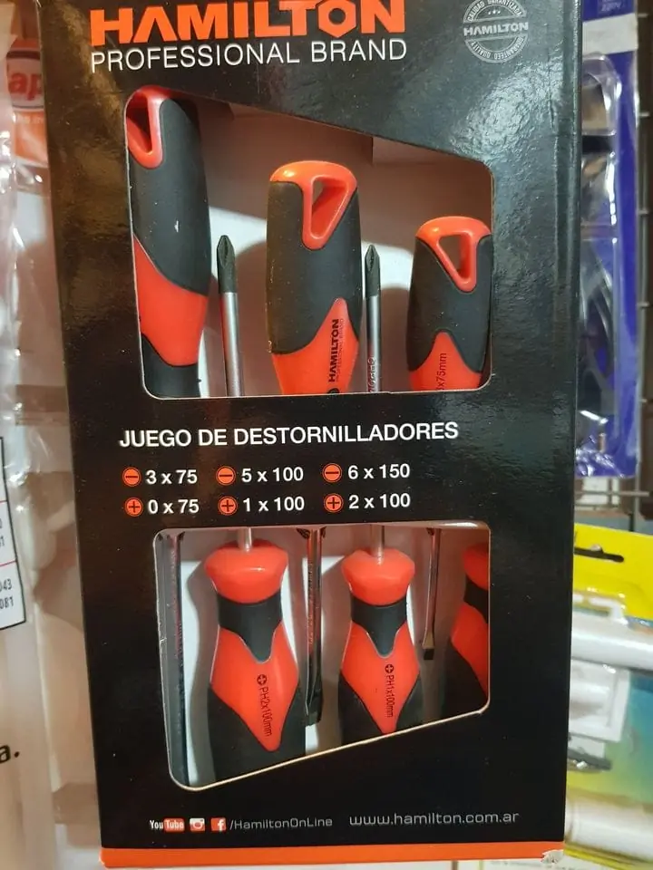 Kit 6 destornilladores
