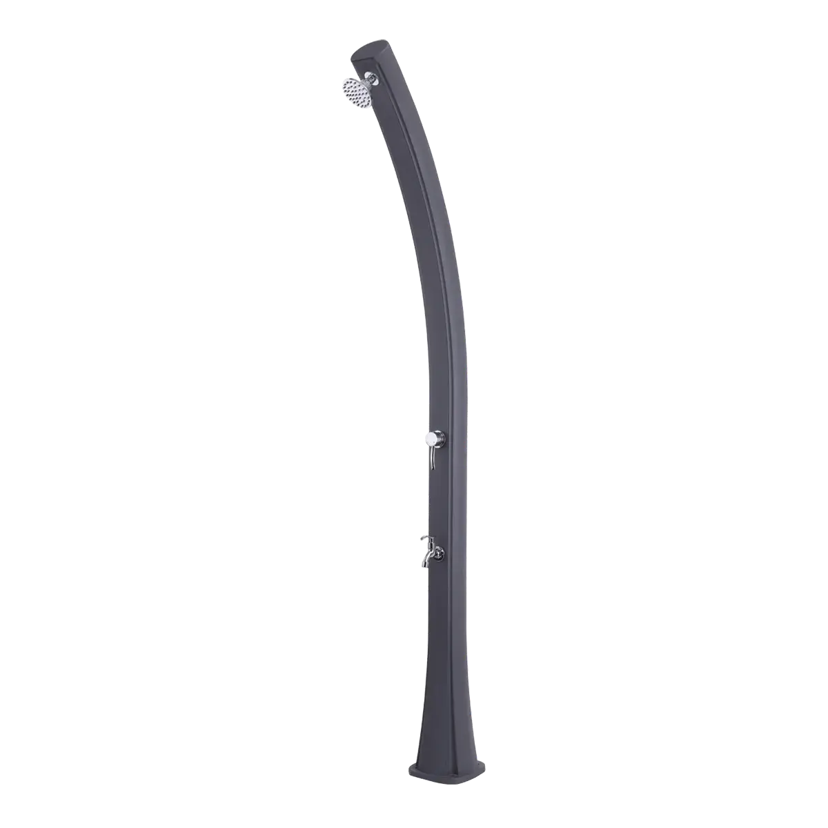 Ducha solar para piscina columna gris Vulcano