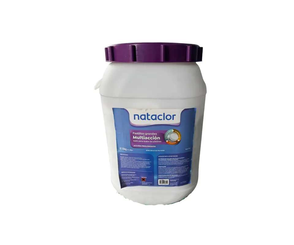 Cuñete de Pastillas Multifunción x 200g Nataclor 25 kg