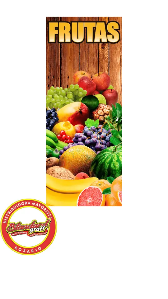 Banner Comercial Lona Vinìlica Frutas - x 1 unidad